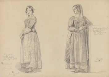 Deux femmes debout
