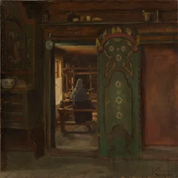 Femme au métier à tisser, Gulsvik