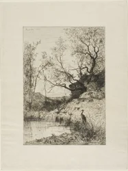 Un étang près de Roussillon
