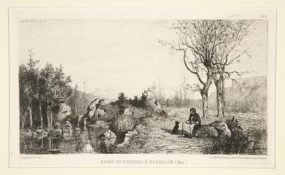 Bords du ruisseau à Rossilon (Ain)