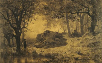 Étang au bord du bois