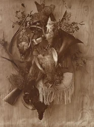 Faisan et tétras, vers 1865
