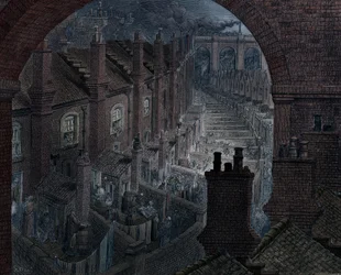 Survol de Londres en train, 1872