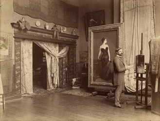 John Singer Sargent dans son atelier