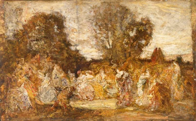Dames dans un jardin