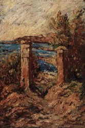 Portail de Cassis, Paysage au bord de la mer Peinture d