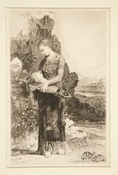 Fille de Thrace portant la tête d
