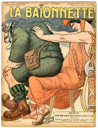 Couverture de La Baïonnette, Satirique en Couleurs