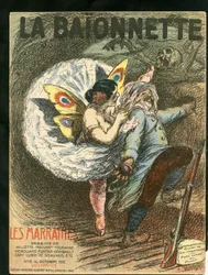Couverture de « La Baïonnette », Satirique en couleurs