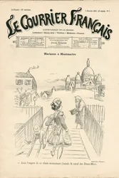 Couverture de "Le Courrier français", numéro 5, Satirique en N & B