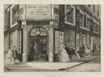 Siège de la Société des Aqua-Fortistes, 1864