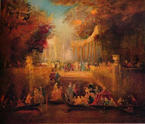 Fête champêtre, vers 1870