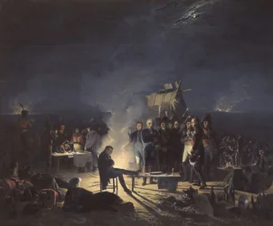 Bivouac de Napoléon sur le champ de bataille de Wagram dans la nuit du 5 au 6 juillet 1809, 1
