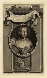 Élisabeth Stuart, reine de Bohême, électrice palatine, épouse de Frédéric V, le roi d