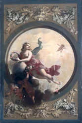Flore avec des putti dispersant des fleurs, 1696