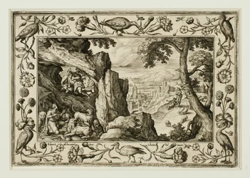 Daniel dans la fosse aux lions, extrait de Paysages avec scènes de l