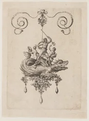 Modèles de pendentifs avec des monstres marins
