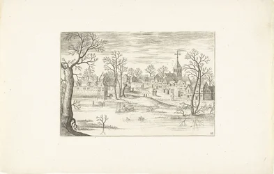 Paysage avec un étang (Paysages autour d