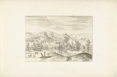 Paysage avec un ruisseau