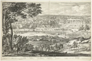 Vue du château de Fontainebleau (feuille de gauche)