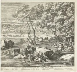 Vue du château de Fontainebleau (feuille de droite)
