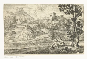 Paysage avec château