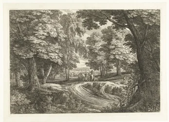Paysage avec voiture de voyage