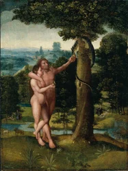 Adam et Eve, vers 1520 (huile sur bois de chêne)