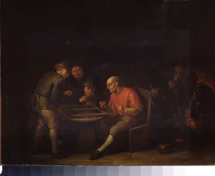 Flamands jouant aux dés