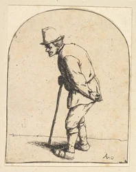 Paysanne avec bâton, 1610-85