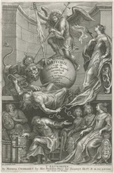 Page de titre allégorique avec l