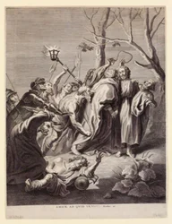 Image de la vie de Jésus. Amice, as quid venesti