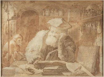 Dr. Faust dans son étude