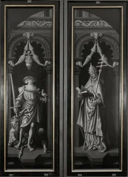 Triptyque de Saint Pancrace, panneaux fermés (huile sur bois)