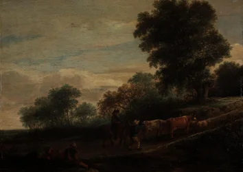 Paysage avec bergers et bétail