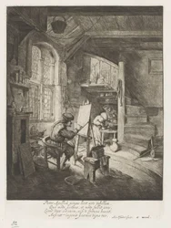 Peintre dans son atelier