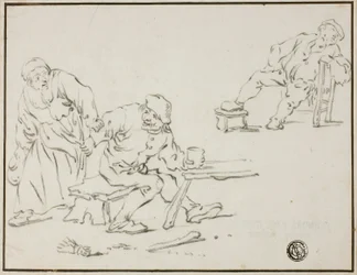 Scène de taverne