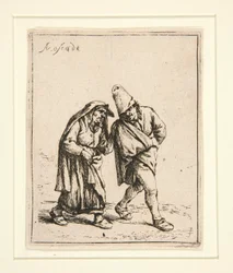 Le couple marchant