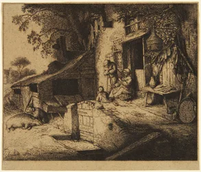 La femme filant