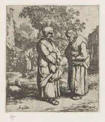 Deux vieilles femmes en conversation