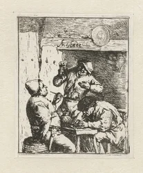 Deux fumeurs et un buveur dans une auberge (Les fumeurs)