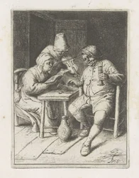 Violoniste avec un couple à table