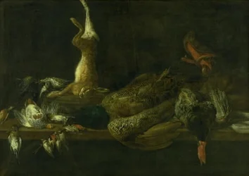 Nature morte avec gibier sur une table