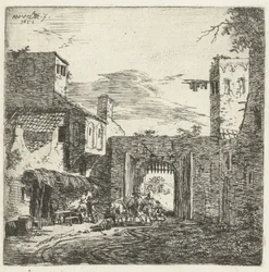 Auberge à la porte de la ville, 1653