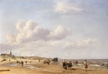 La plage de Scheveningen, 1658