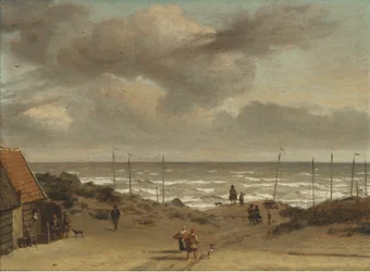 Vue des dunes sur la mer