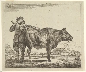 Jeune berger avec un taureau, de Différents animaux, 1659