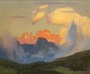 Lueur du soir sur Rosengarten