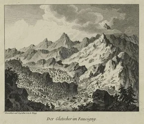 The glaciers in Faucigny