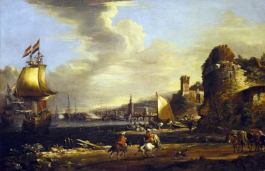 Le port de Gênes, vers 1660 (huile sur toile)
